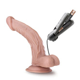 Dr Skin Dr Sean 8 Inch Vibrating Cock with Suction Cup in Vanilla DONGS Vibrating